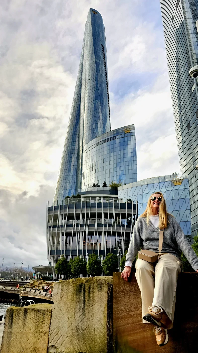 Sue during a visit to London